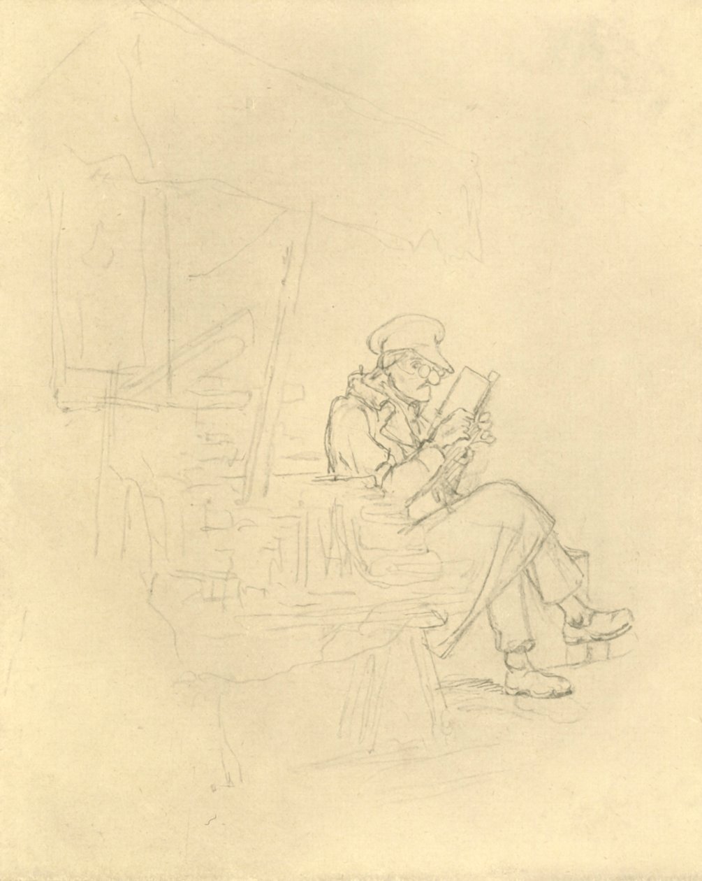 Der Antiquar、19世紀中期後半、c1924。 作： カール・スピッツウェグ