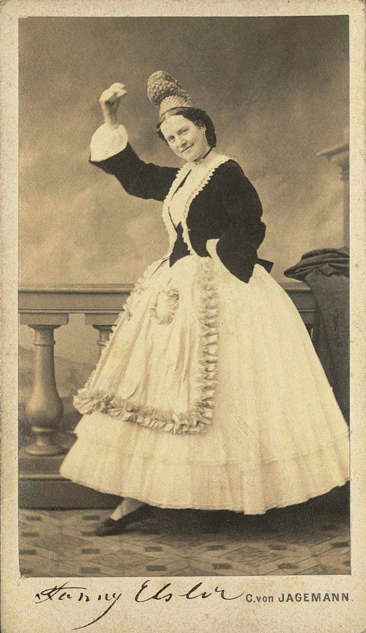 ファニー・エルスラー、1870年。 作： カール・フォン・ジャゲマン