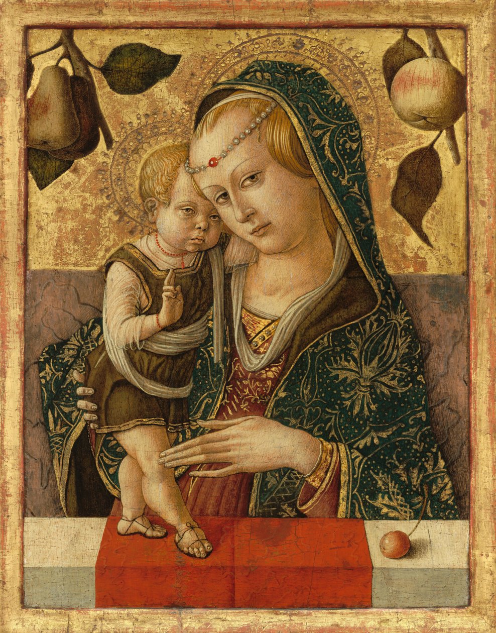 マドンナと子供、c。 1490年。 作： カルロ・クリヴェッリ