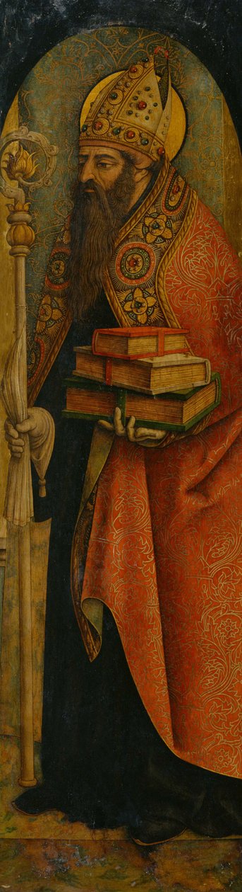 セントオーガスティン、1480年代 作： カルロ・クリヴェッリ