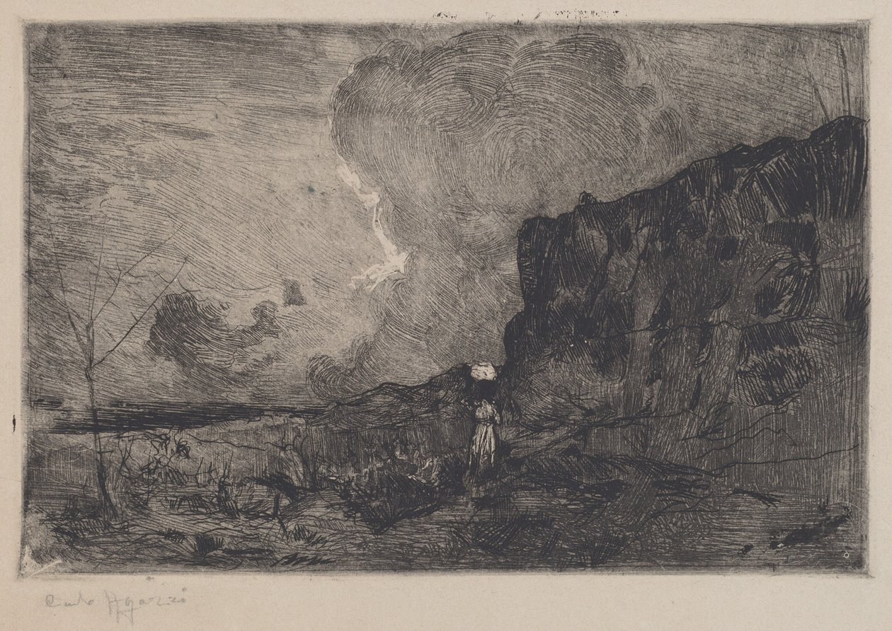 Landscape [Paesaggio], before 1915.    1189188   ja       japanese Successfully Translated  Original: Oenanthe safranee - Hemlock water dropwort, Oenanthe crocata. Handcoloured copperplate engraving from a botanical illustration by James Sowerby from Willi 作： カルロ・パオロ・アガッツィ