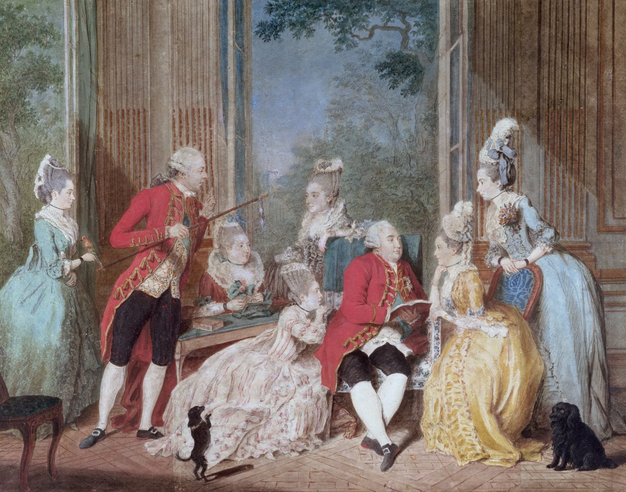 フィリップエガリテのサロン（1747-93）ドゥックドルレアン 作： ルイ・カロギス・ディ・カルモンテル