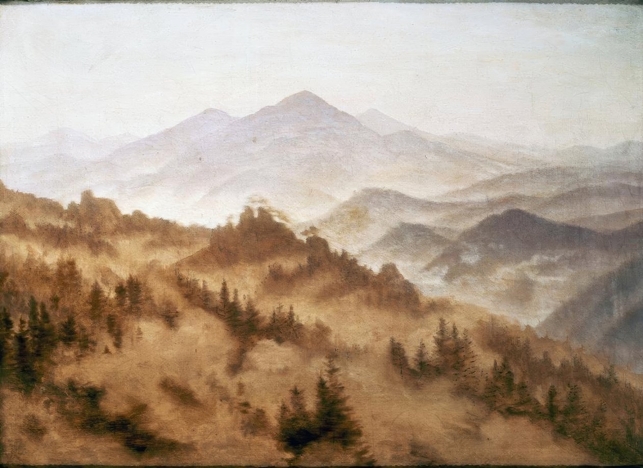 山の風景 作： カスパー・デイビッド・フリードリッヒ