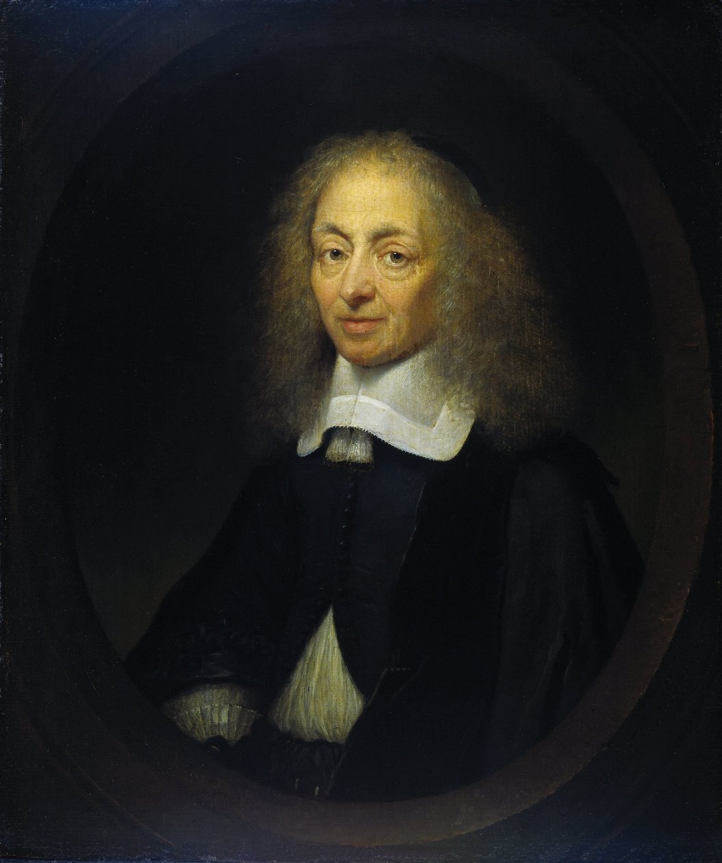 コンスタンティヌス・ホイヘンスの肖像 (1596-1687) 作： キャスパー・ネッシャー