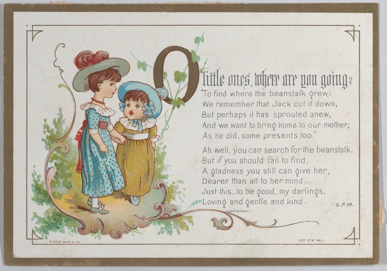 バレンタイン, 1877., 1877. 作： キャサリン・グリーナウェイ