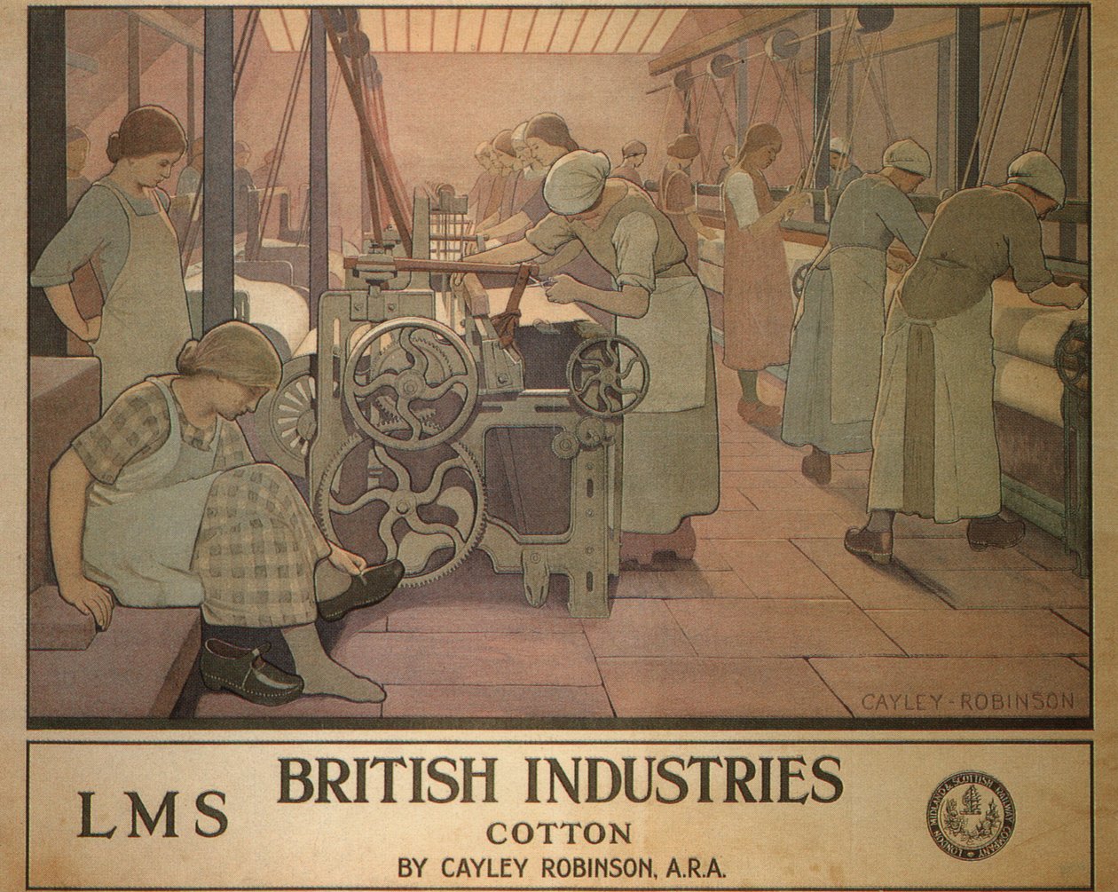 英国産業 - 綿、1924 作： ケイリーロビンソン