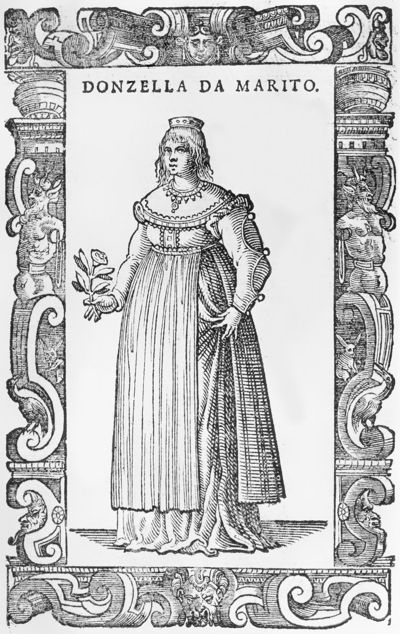 ドンゼッラデマリト、1590年 作： チェーザレヴェチェッリオ