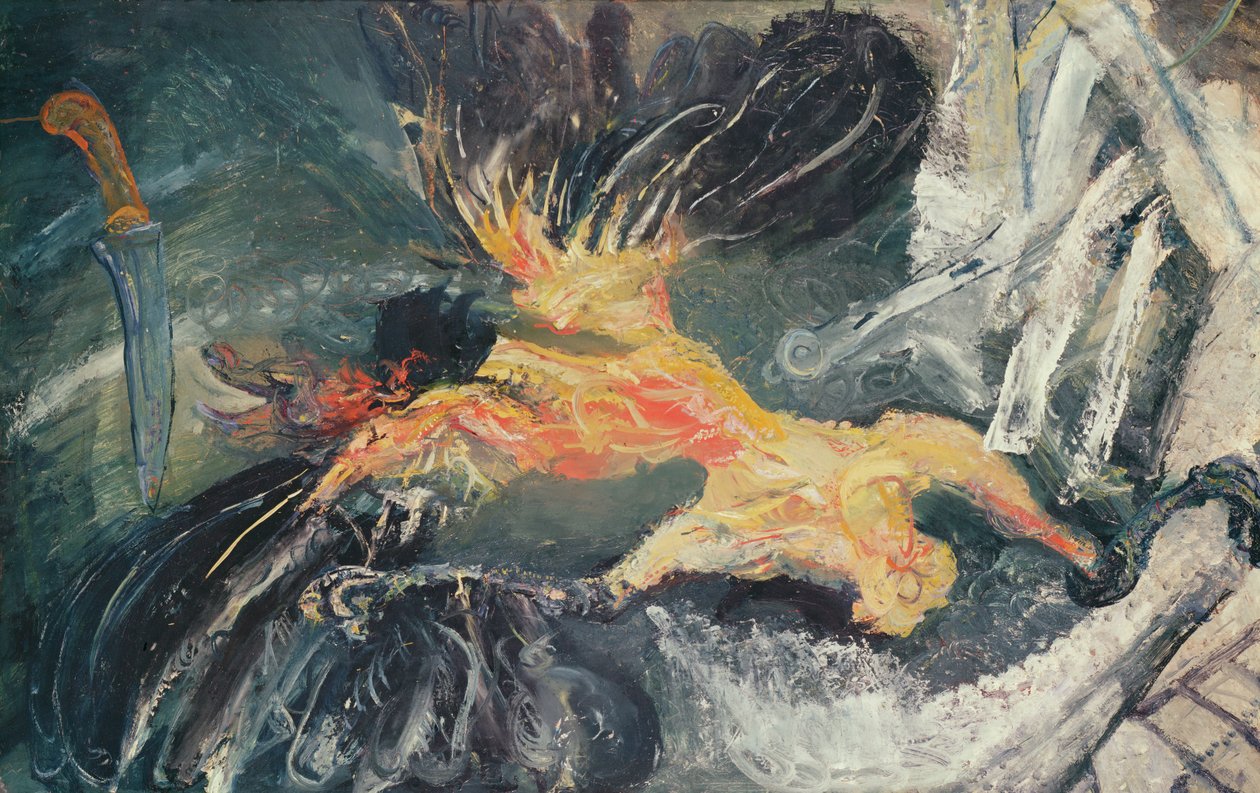 家禽、1925-26年（段ボールに油彩） 作： Chaim Soutine