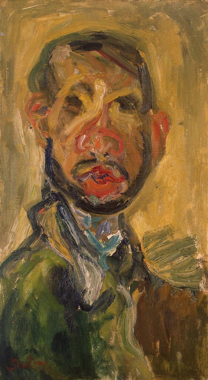 自画像、1916 作： Chaim Soutine