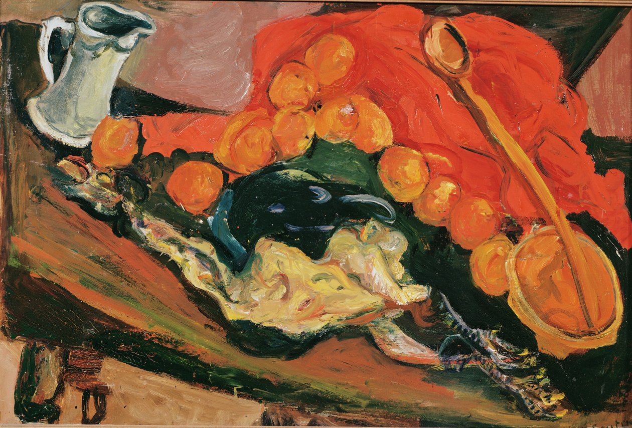 トルコのある静物、1926 作： Chaim Soutine