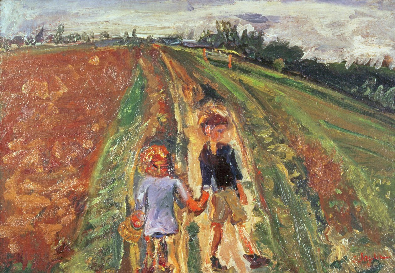 道路上の2人の子供、1939 作： Chaim Soutine