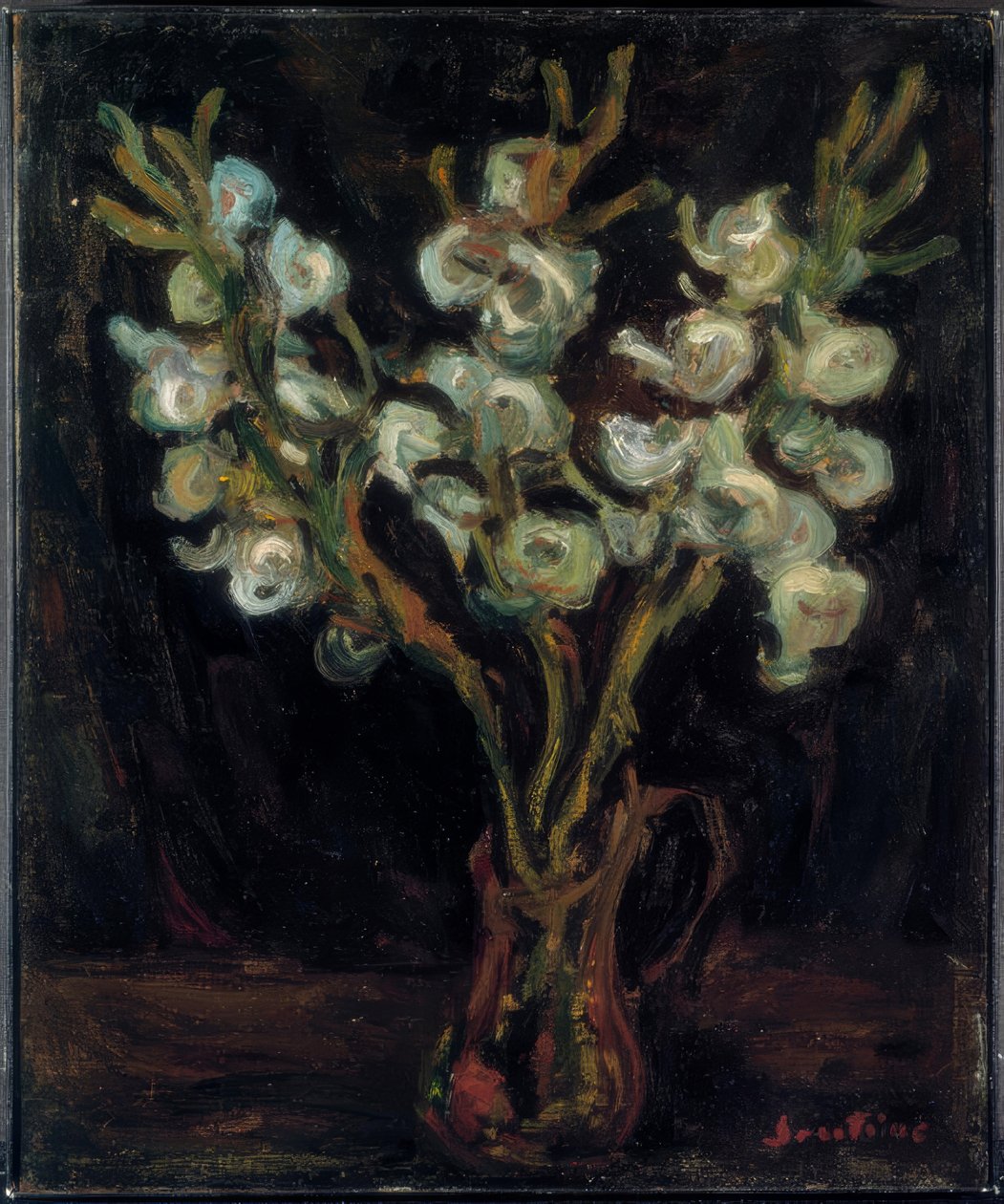 青いグラジオラス 作： Chaim Soutine