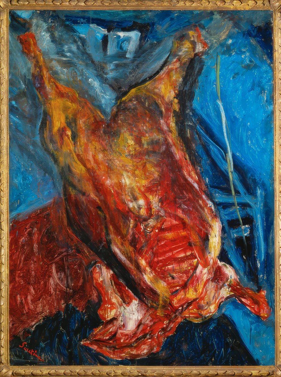 と殺された牛 作： Chaim Soutine