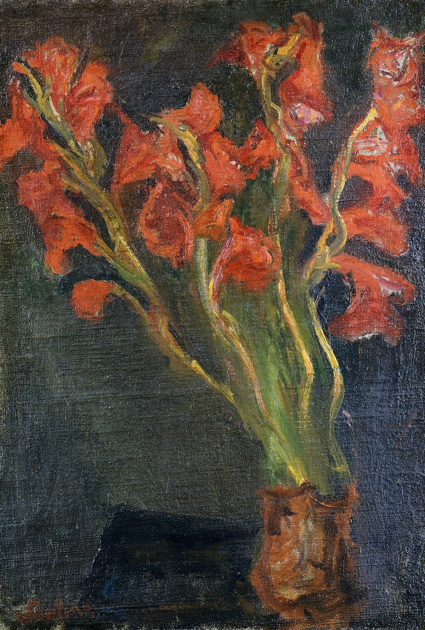 グラジオラス、1919年頃 作： Chaim Soutine