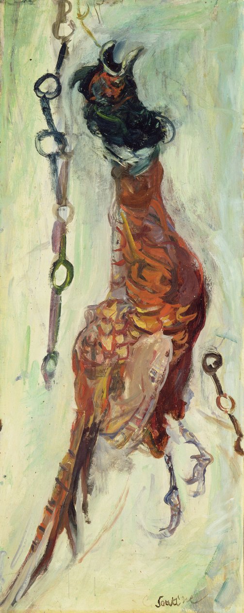 吊るされたキジ」1925-30年頃（油彩・キャンバス 作： Chaim Soutine