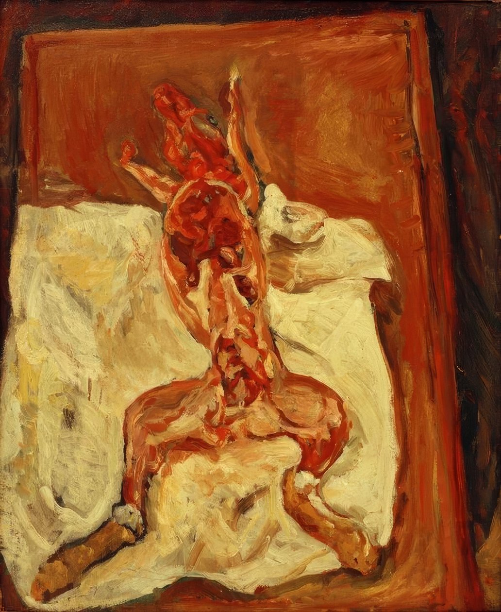 皮を剥がれたウサギ 作： Chaim Soutine
