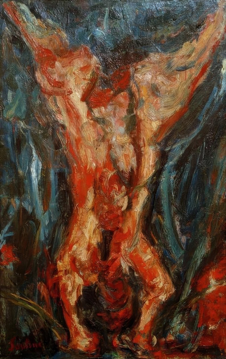 皮を剥がれた子牛 作： Chaim Soutine