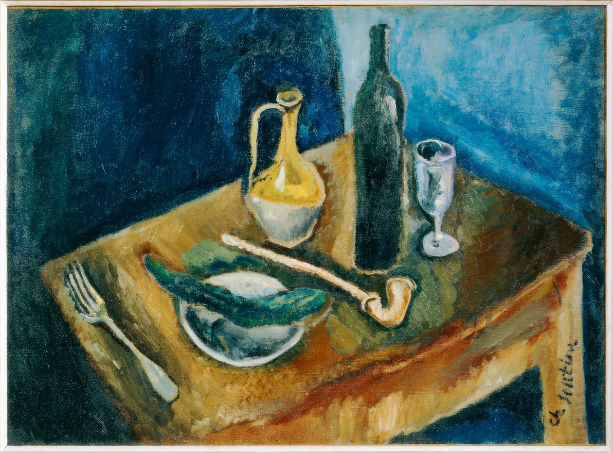 パイプ静物 作： Chaim Soutine