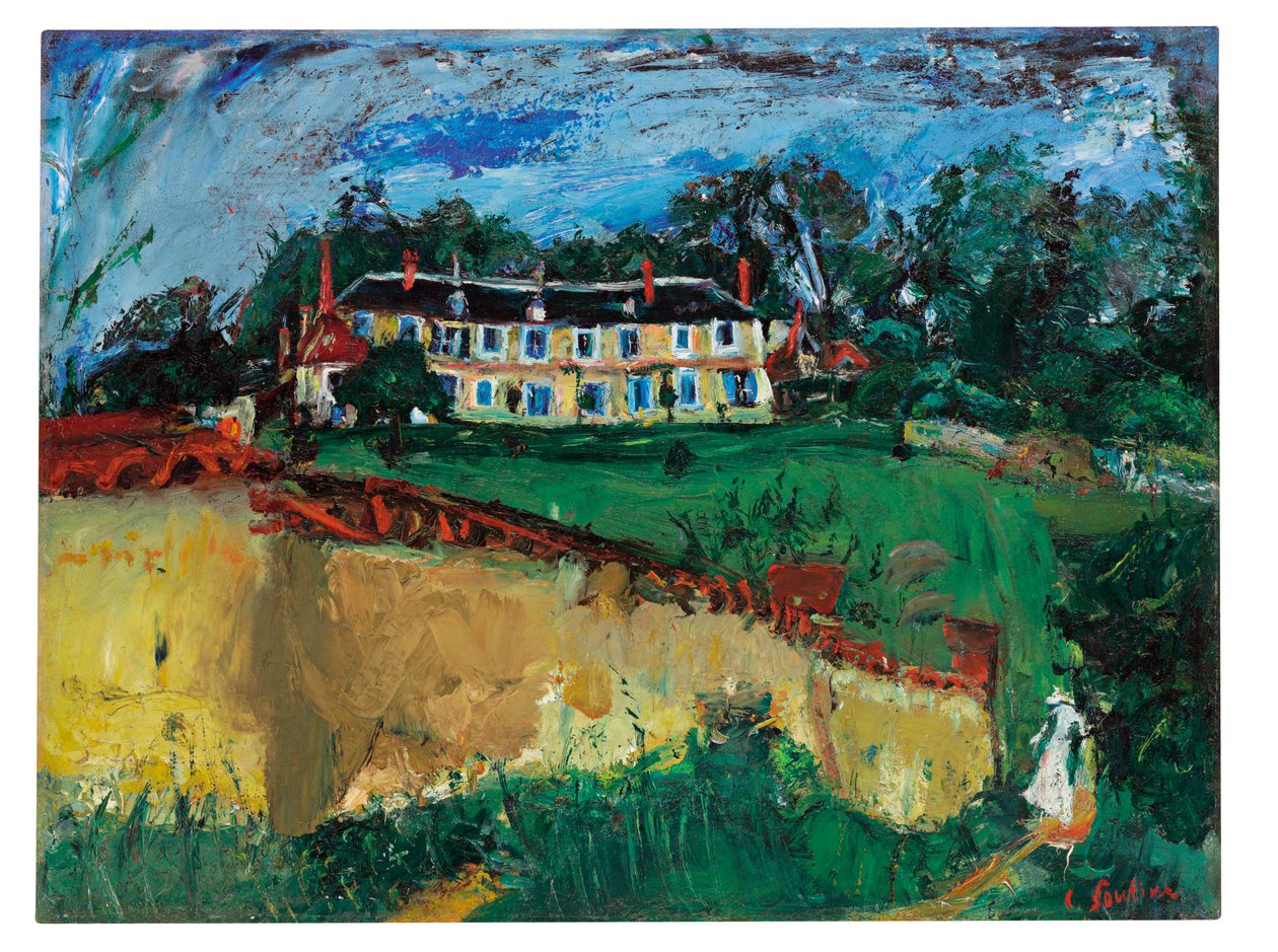 シャルトル近郊の古い家、1934年頃 作： Chaim Soutine