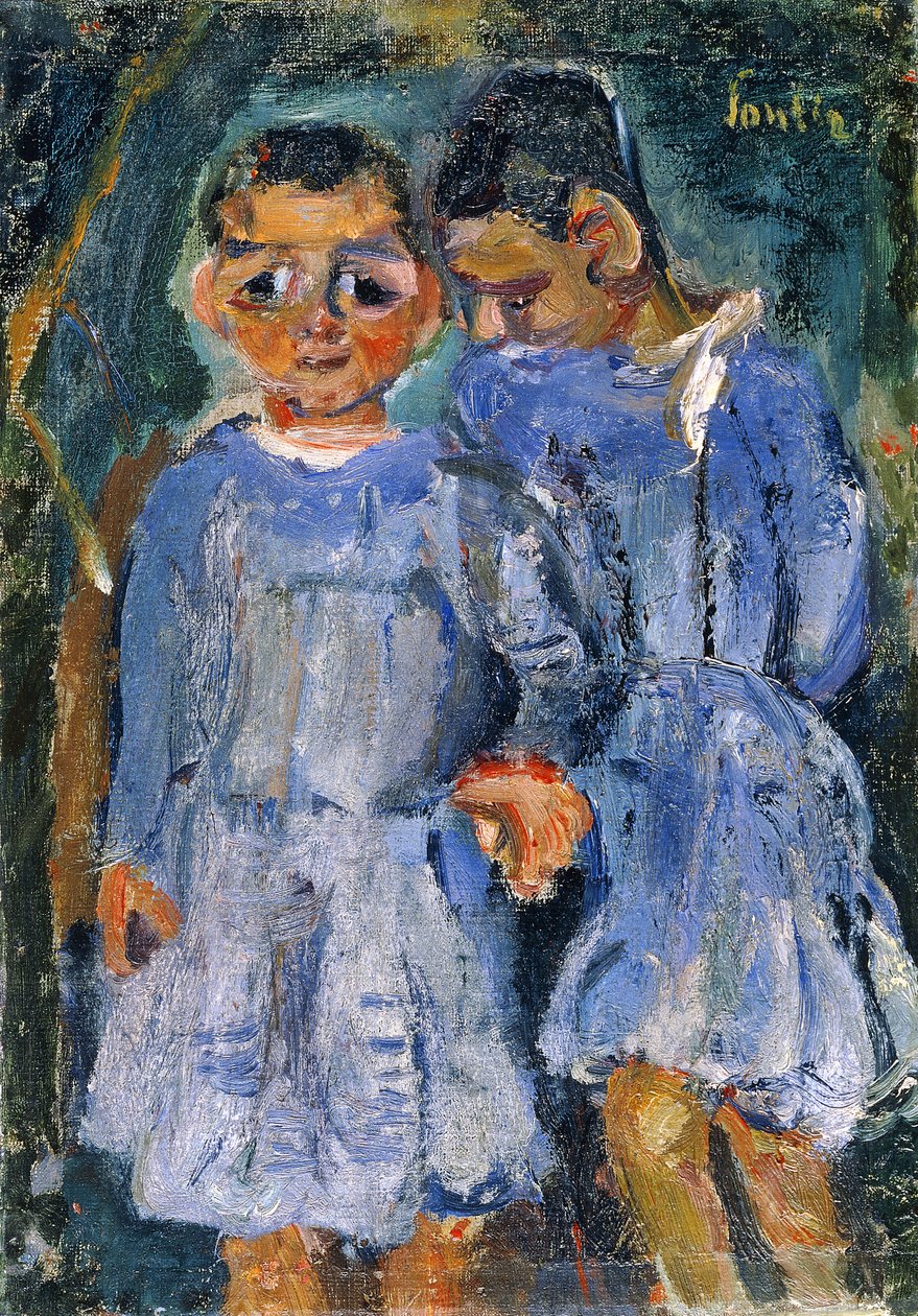 子供二人;子供二人、 作： Chaim Soutine