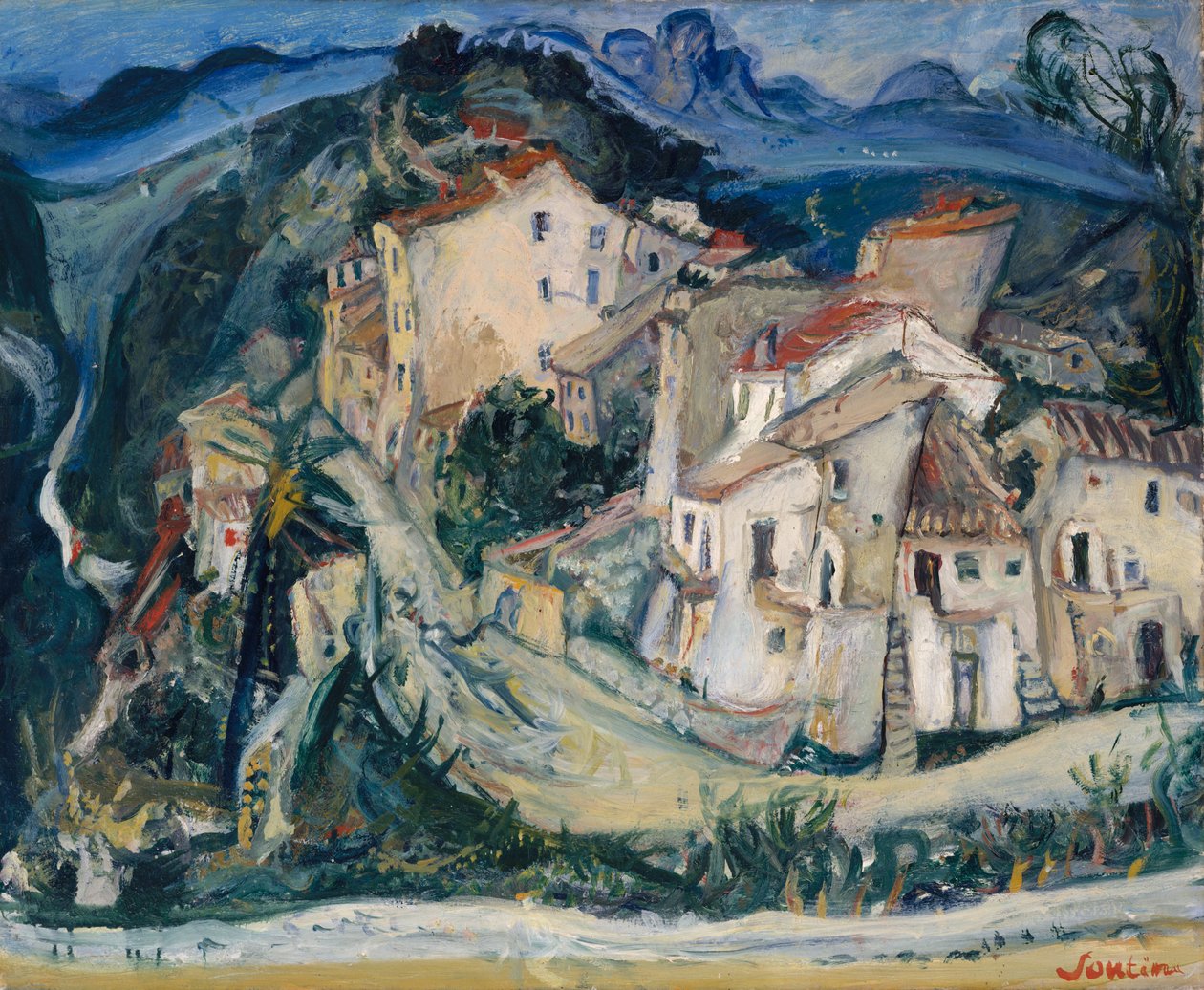 カーニュの眺め、1924年頃 作： Chaim Soutine