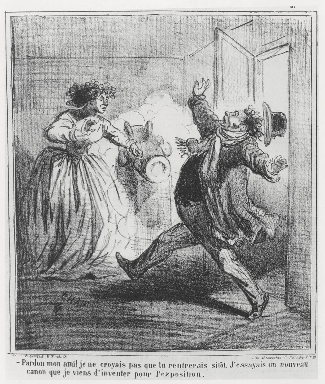 1867年の万国博覧会の風刺画 作： チャム