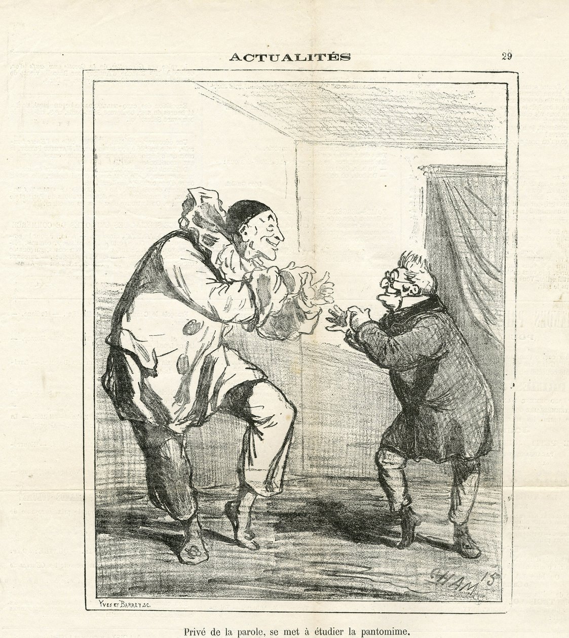 Le Charivari』に掲載されたCham（1819-1879）のイラスト 作： アメデ・ド・ノエ（チャム）