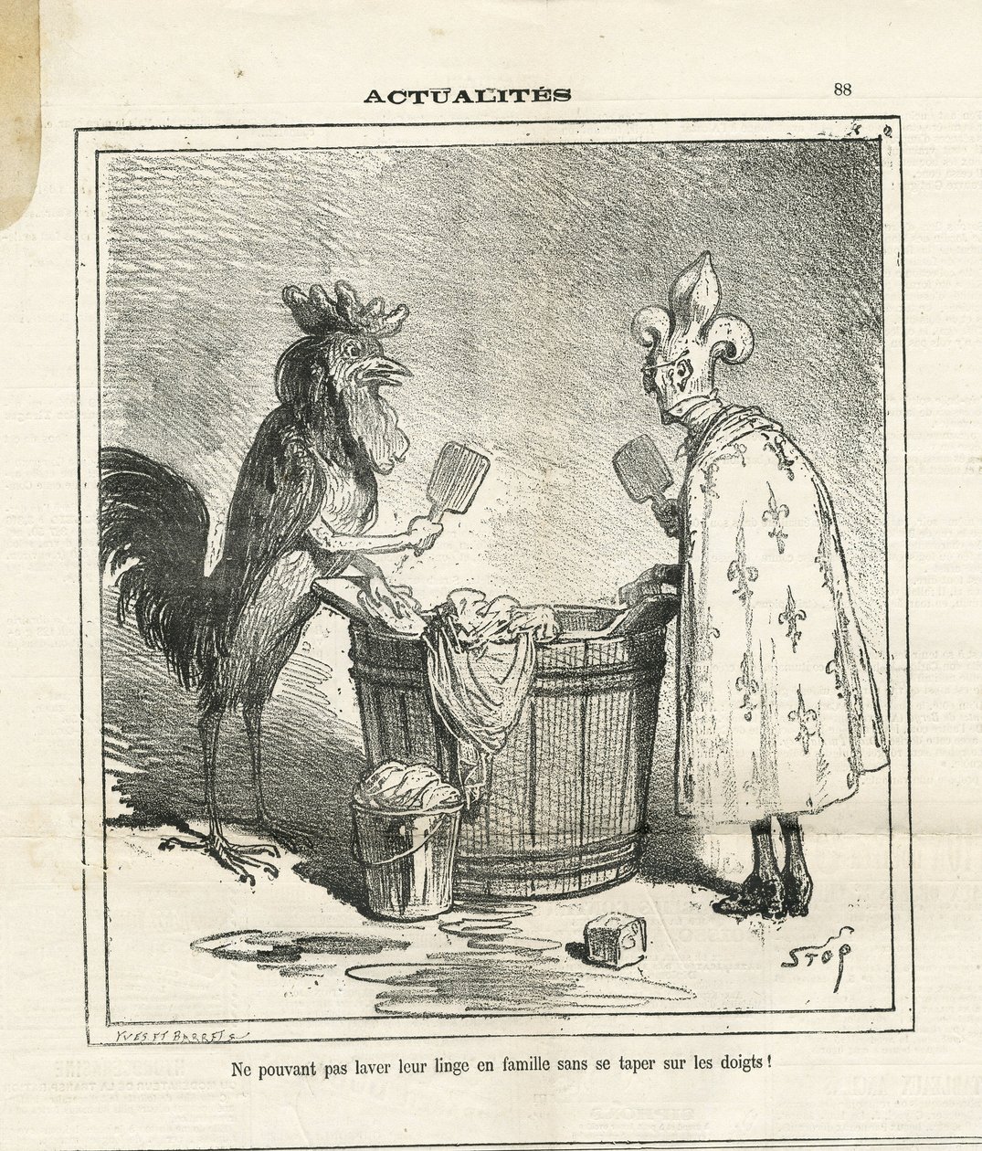 Le Charivari』に掲載されたCham（1819-1879）のイラスト 作： アメデ・ド・ノエ（チャム）
