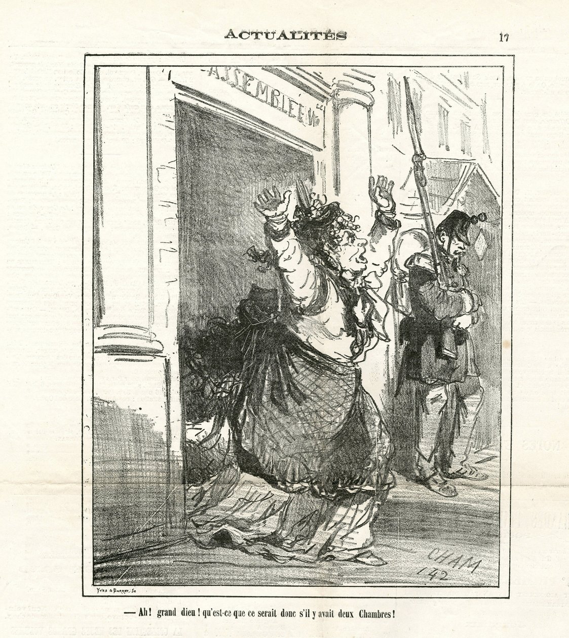The Charivari』に掲載されたチャム（1819-1879）のイラスト 作： アメデ・ド・ノエ（チャム）