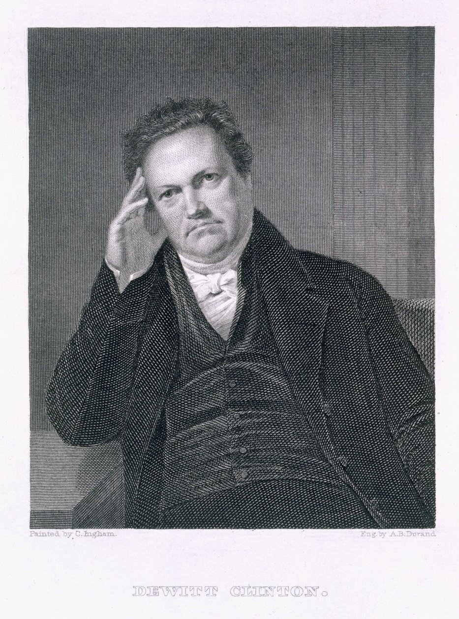 アシャーブラウンデュラン（1796-1869）によって刻まれたデウィットクリントン 作： チャールズクロムウェルインガム