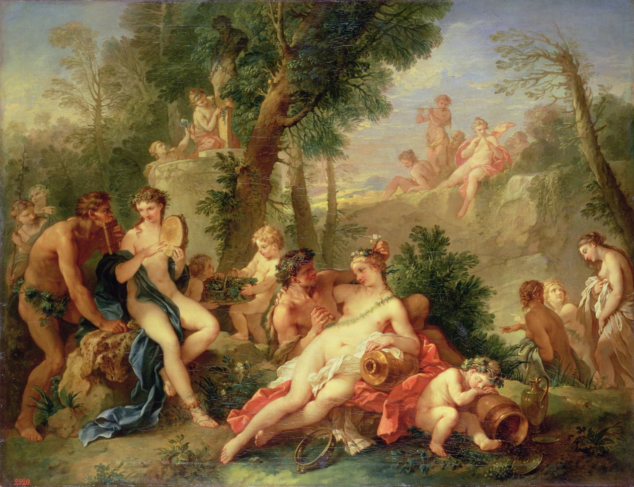 バッカスとアリアドネ、1742年から7年 作： チャールズ・ジョセフ・ナトワール