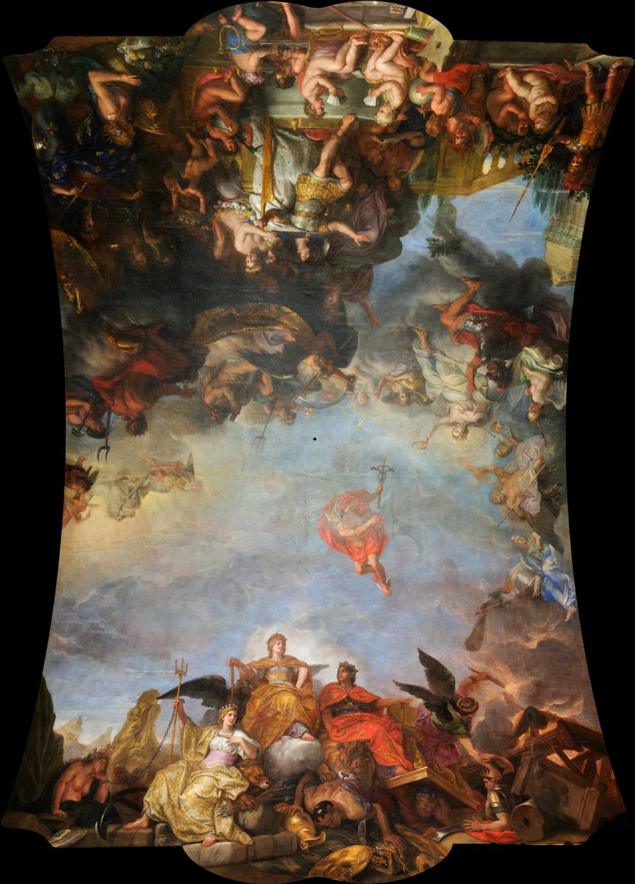 王自身が統治する、1661年 作： チャールズ・ル・ブラン