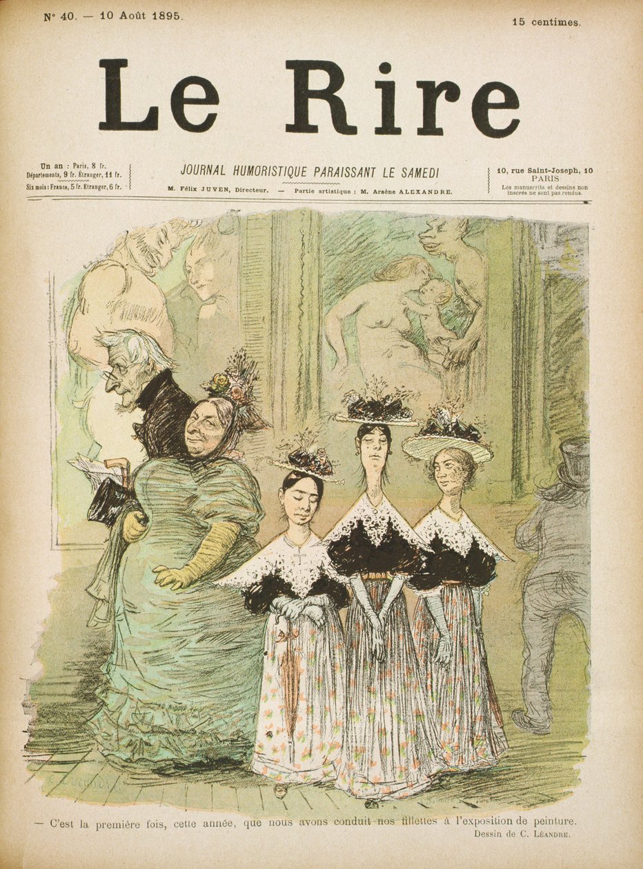 サロンでは、「ルリール」の表紙、1895年8月10日 作： チャールズ・ランドレ