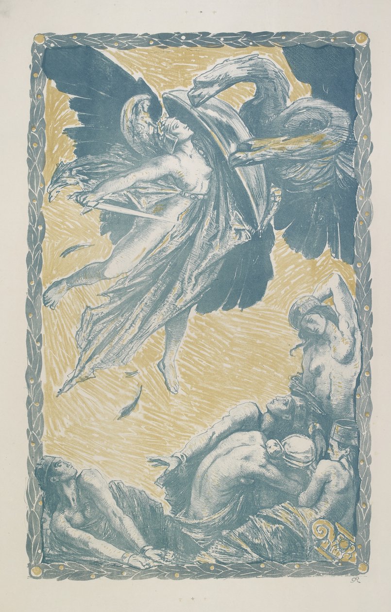 「イタリア・リデンタ」、1917年（リトグラフ） 作： チャールズ・リケッツ
