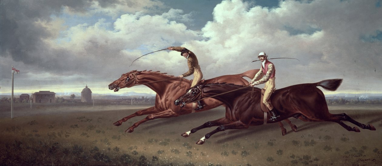 ジョシュア卿とフィリョダプタの試合、1819年 作： チャールズタウン