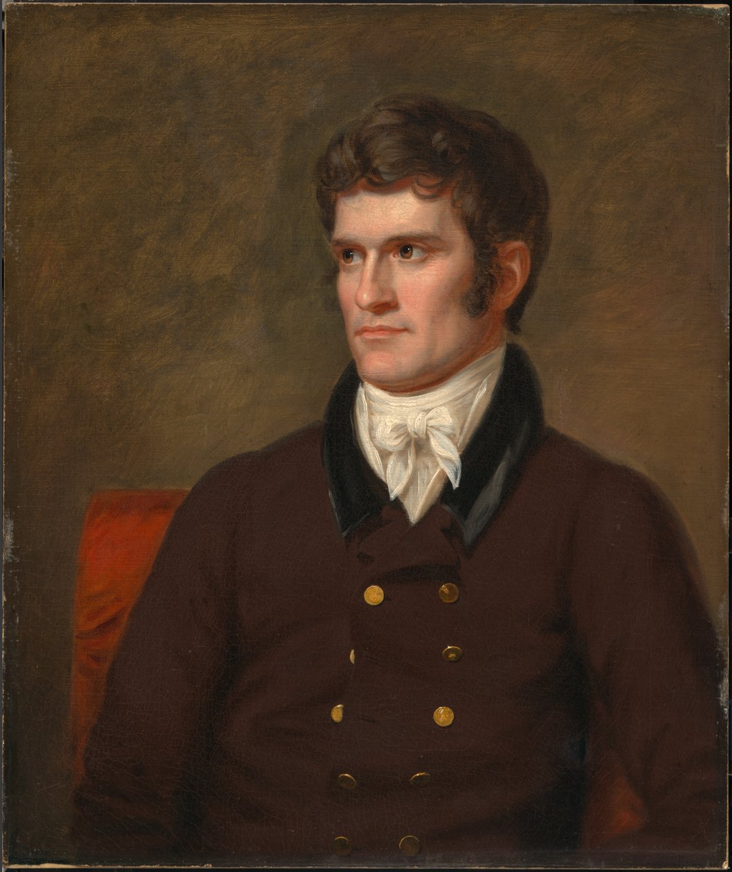 ジョン・コールドウェル・カルホーン、c。 1822年。 作： チャールズバードキング