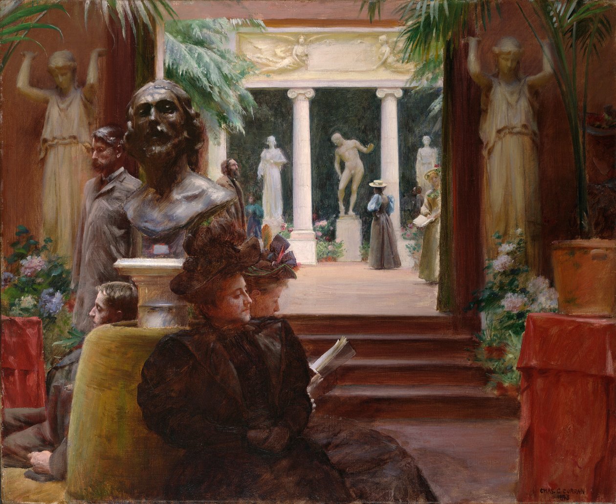彫刻展にて 作： チャールズ・コートニー・カラン
