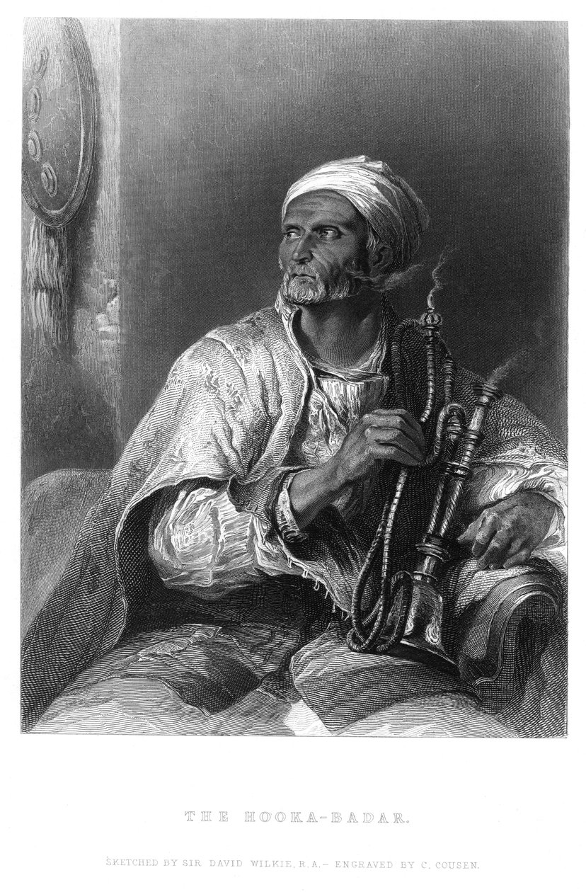 Hooka-Badar、c1820-1850。 作： チャールズ・クーゼン