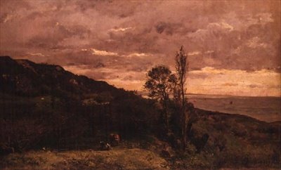 ビラービル近くの風景 作： チャールズ・フランソワ・ドービニー