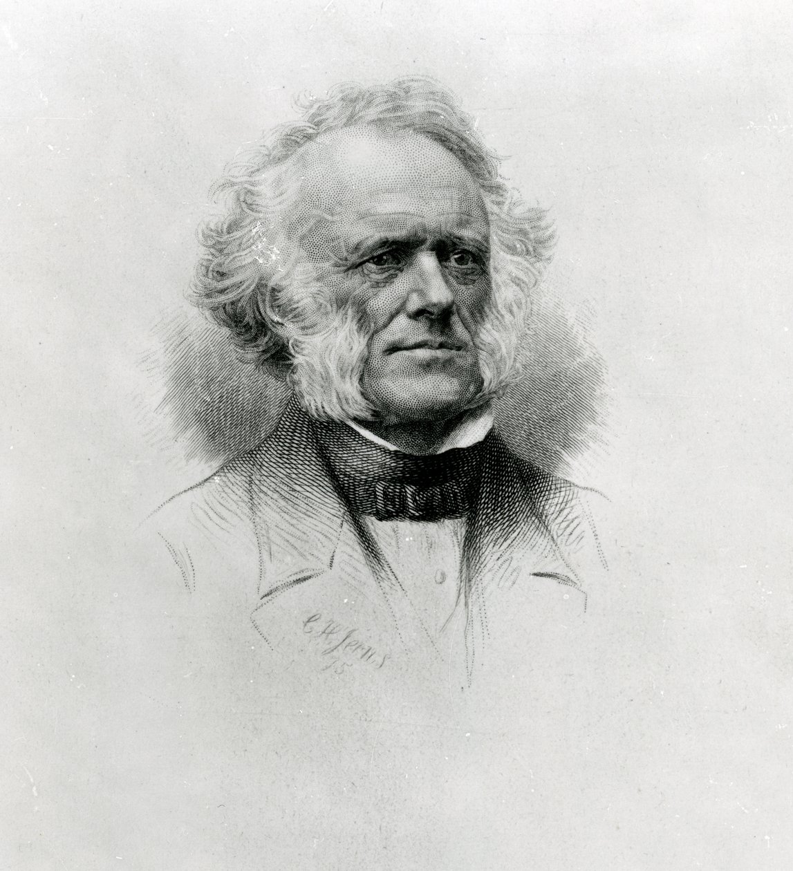 チャールズライエル卿、1875年（点描彫刻） 作： チャールズ・ヘンリー・ジーンズ