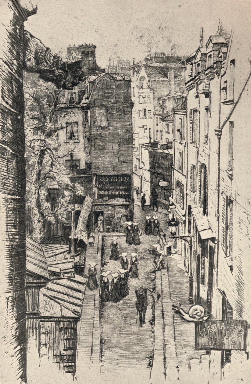 Rue des Pretres-StSéverin、1915 作： チャールズ・ジュア