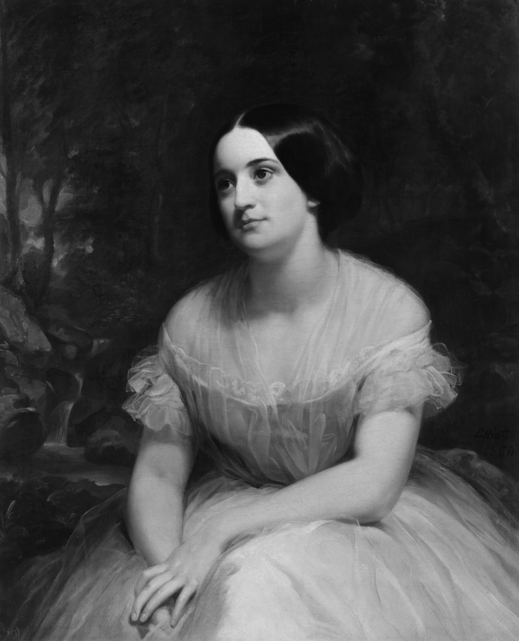 ジェームズ・クリントン・グリスウォルド夫人、1854年。 作： チャールズ・ローリング・エリオット
