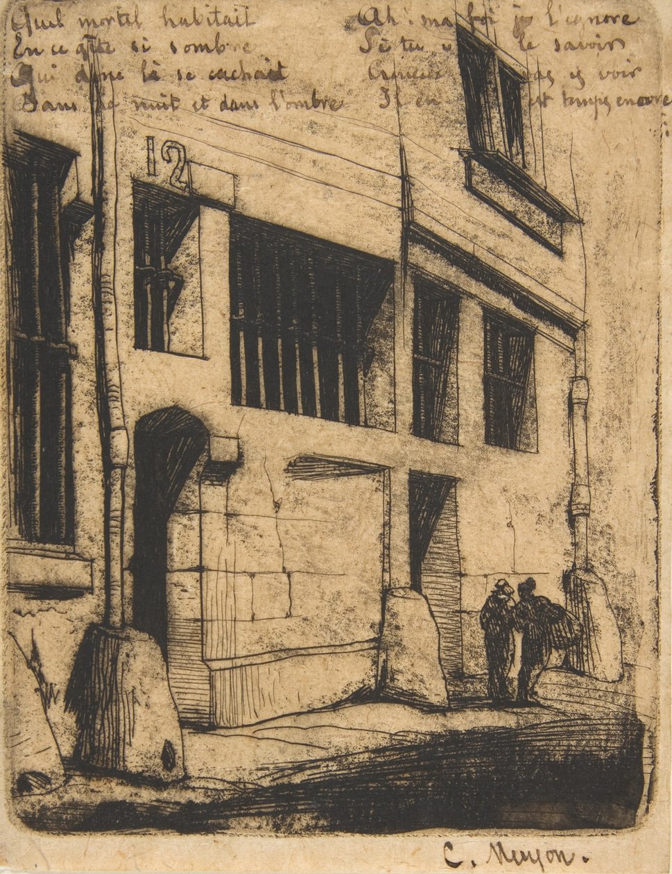 Rue des Bad Garçons、パリ、1​​854年。 作： チャールズ・メリヨン