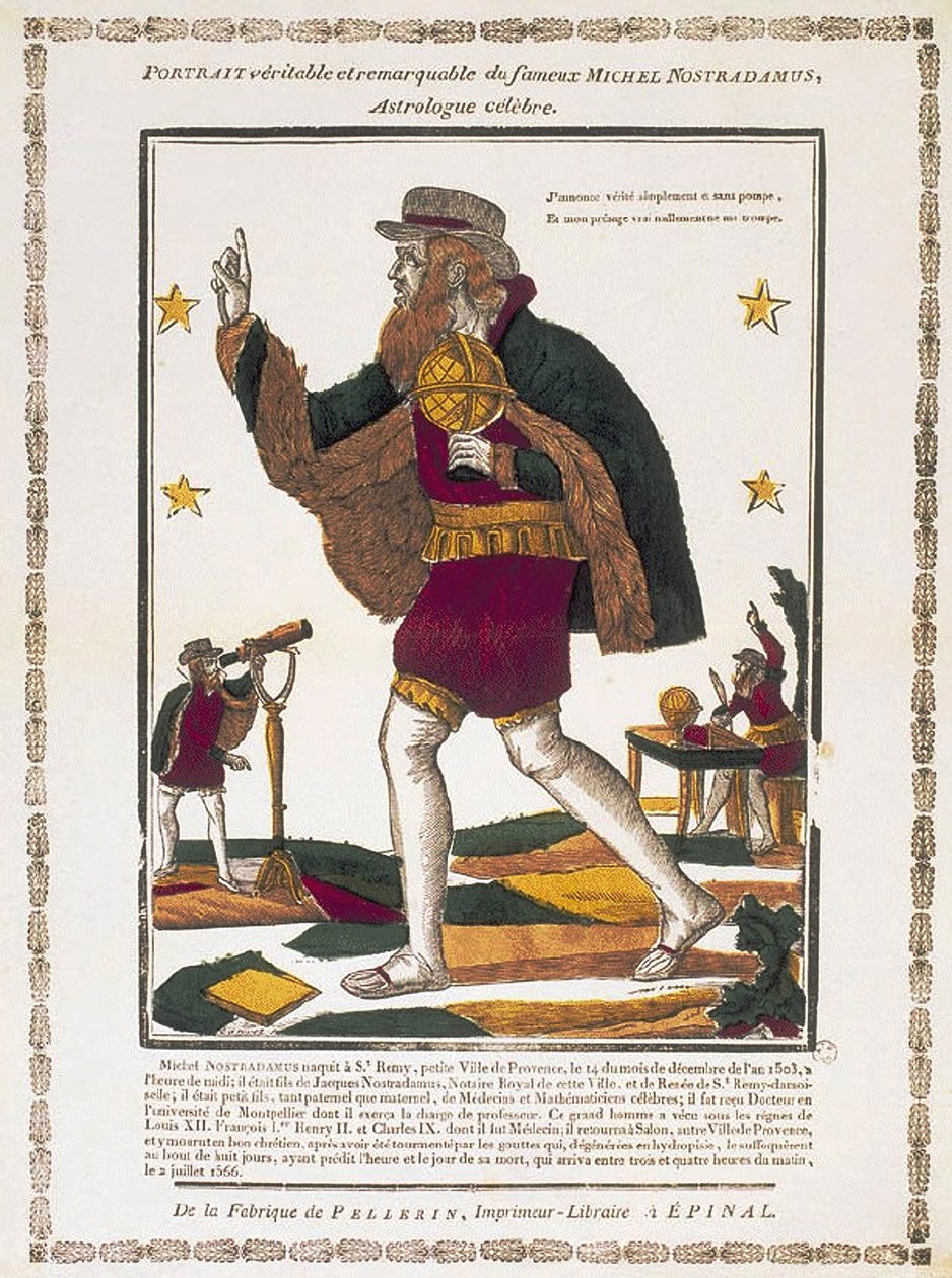 ミシェル・ド・ノートルダム 1503-1566、c。 1810年 作： チャールズニコラスキャニベット