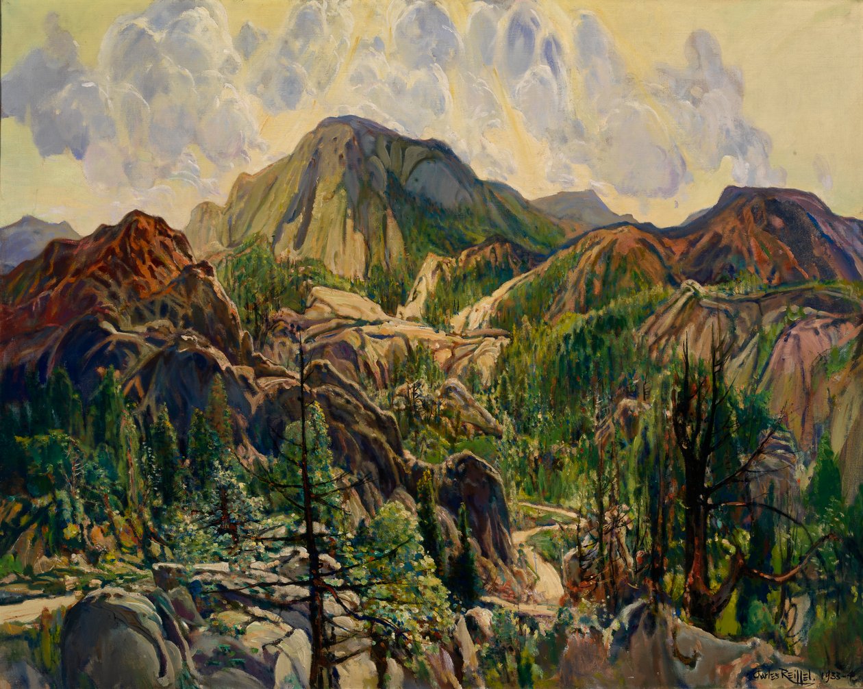 Cuyamacas の道路、カリフォルニア州。 1933～1934年。 作： チャールズ・レイフェル