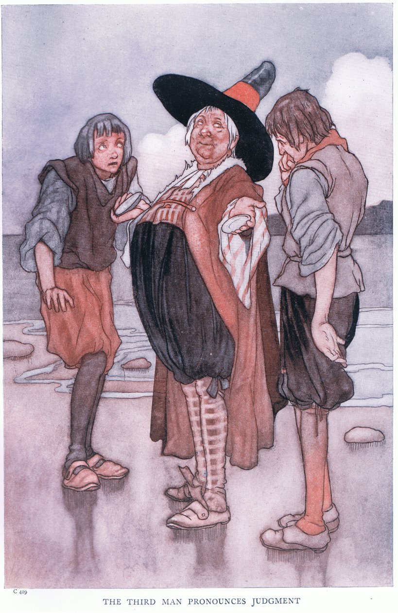 3人目の男が判断を下す、1930年代 作： チャールズ・ロビンソン