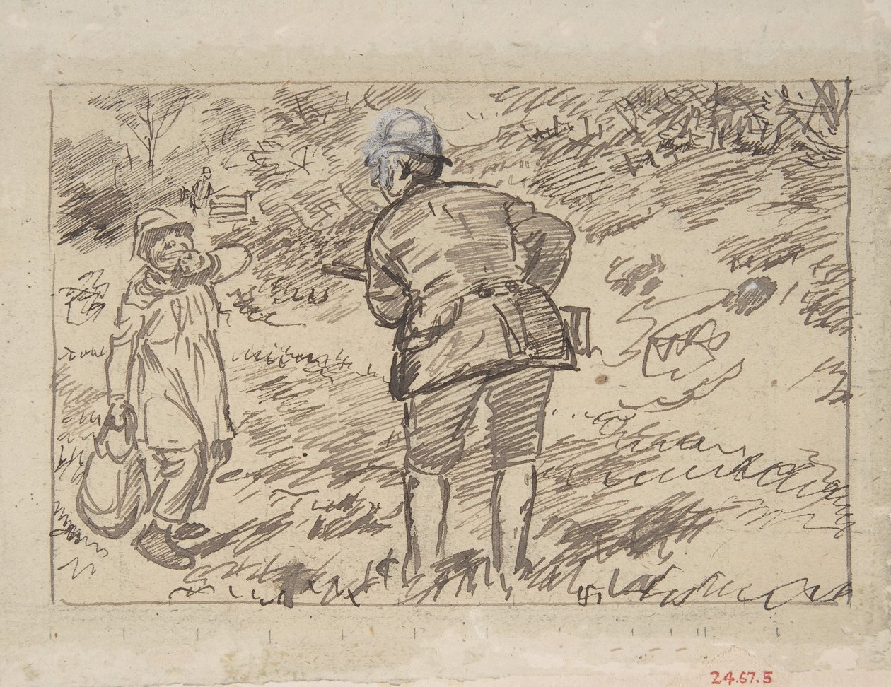 戒め、1870-1891。 作： チャールズ・サミュエル・キーン