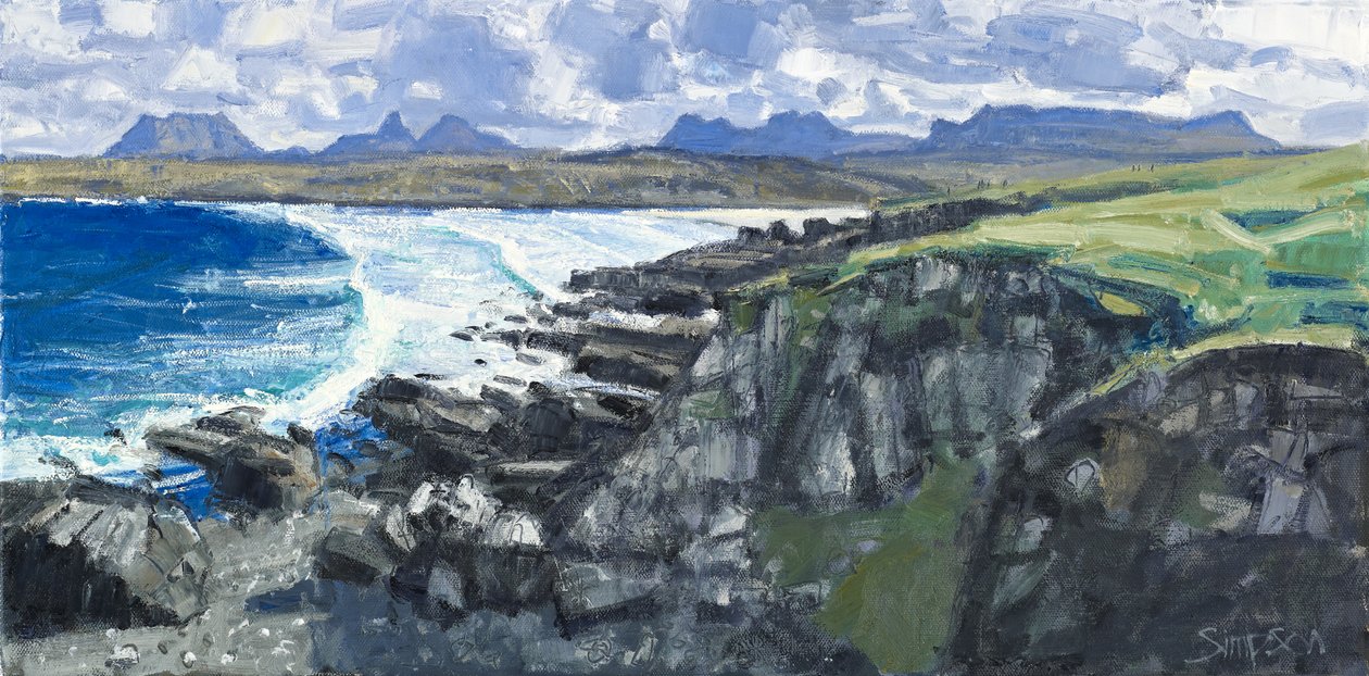 Achnahaird Bay, 2011（キャンバスに油彩） 作： チャールズ・シンプソン