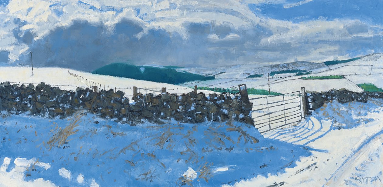 雪景色、3月初旬、2014年（キャンバスに油彩） 作： チャールズ・シンプソン