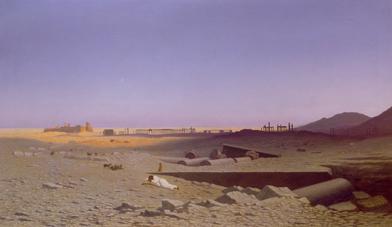 パルミラの遺跡、1839年 作： チャールズ・セオドア・フレール